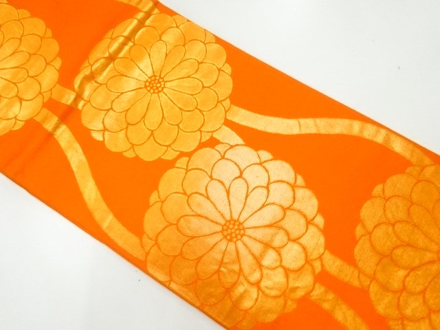 JAPANESE KIMONO / FUKURO OBI / WOVEN KIKU
